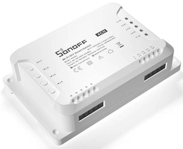 ​Interruttore smart wifi 4 canali con controllo RF 6920075775822 4CHR3 K578