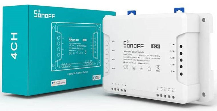 ​Interruttore smart wifi 4 canali con controllo RF 6920075775822 4CHR3 K578
