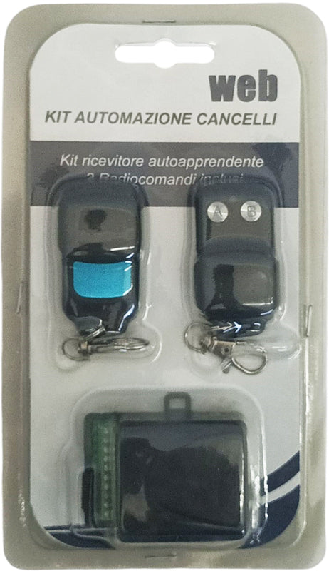 Kit automazione ricevitore+2 telecomandi 433MHz 8053323556367 K589