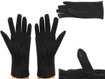 Guanti touchscreen neri con copertura termica in tessuto rimovibile taglia unica Unisex