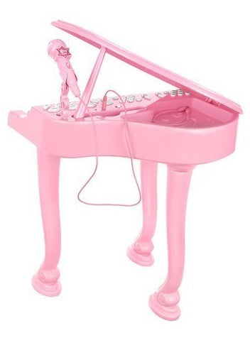 Tastiera elettronica rosa per bambini con microfono e ingresso AUX 3.5mm per telefono 5902802917935 00011405 Iso Trade K712