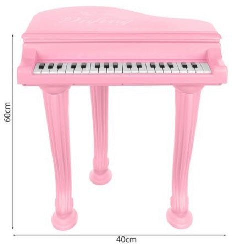 Tastiera elettronica rosa per bambini con microfono e ingresso AUX 3.5mm per telefono 5902802917935 00011405 Iso Trade K712