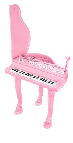 Tastiera elettronica rosa per bambini con microfono e ingresso AUX 3.5mm per telefono 5902802917935 00011405 Iso Trade K712