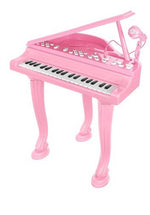 Tastiera elettronica rosa per bambini con microfono e ingresso AUX 3.5mm per telefono 5902802917935 00011405 Iso Trade K712