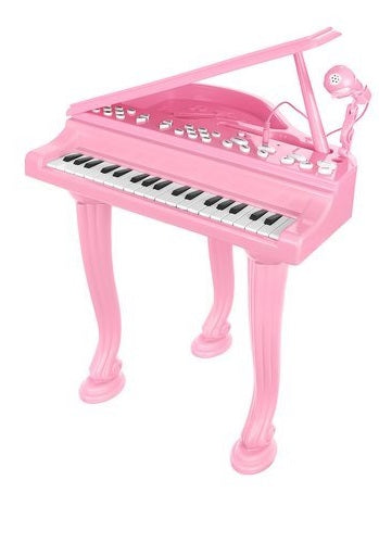 Tastiera elettronica rosa per bambini con microfono e ingresso AUX 3.5mm per telefono 5902802917935 00011405 Iso Trade K712