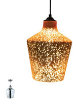 Lampadario in vetro cromato 1xE27 Ø20cm 8698553607221 4102410 K838