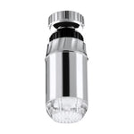 SDF-B2 1 LED Sensore di temperatura ABS RGB LED Rubinetto Luce Doccia con bagliore d'acqua, Dimensioni: 78 x 28 mm, Interfaccia: 22 mm (Argento), SDF-B2
