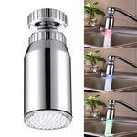 SDF2-B13 1 LED Sensore di temperatura RGB LED Rubinetto Luce Doccia con bagliore d'acqua, Dimensioni: 78 x 30 mm, Interfaccia: 22 mm (Argento), SDF2-B13
