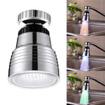 SDF-B10 1 LED Sensore di temperatura ABS RGB LED Rubinetto Luce Doccia con bagliore d'acqua, Dimensioni: 58 x 38 mm, Interfaccia: 22 mm (Argento), SDF-B10