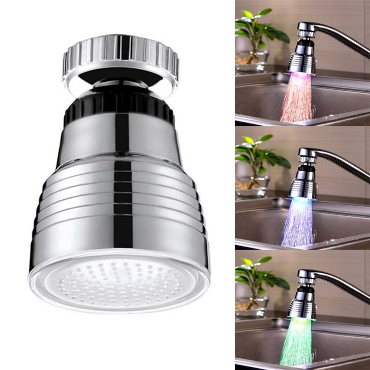 SDF-B10 1 LED Sensore di temperatura ABS RGB LED Rubinetto Luce Doccia con bagliore d'acqua, Dimensioni: 58 x 38 mm, Interfaccia: 22 mm (Argento), SDF-B10