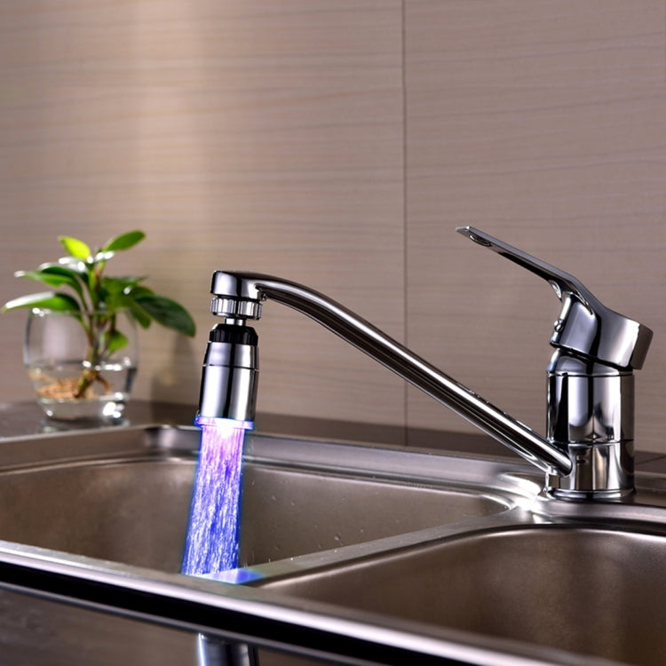SDF-B9 1 LED Sensore di temperatura ABS Doccia a bagliore d'acqua con luce LED a 3 colori, Dimensioni: 58 x 28 mm, Interfaccia: 22 mm (Argento), SDF-B9 3-color