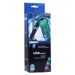 SDS-A23 Soffione doccia LED RGB con sensore di temperatura ABS a 15 LED, ioni negativi, dimensioni: 23 x 6,5 x 5,8 cm, interfaccia: 20 mm, SDS-A23