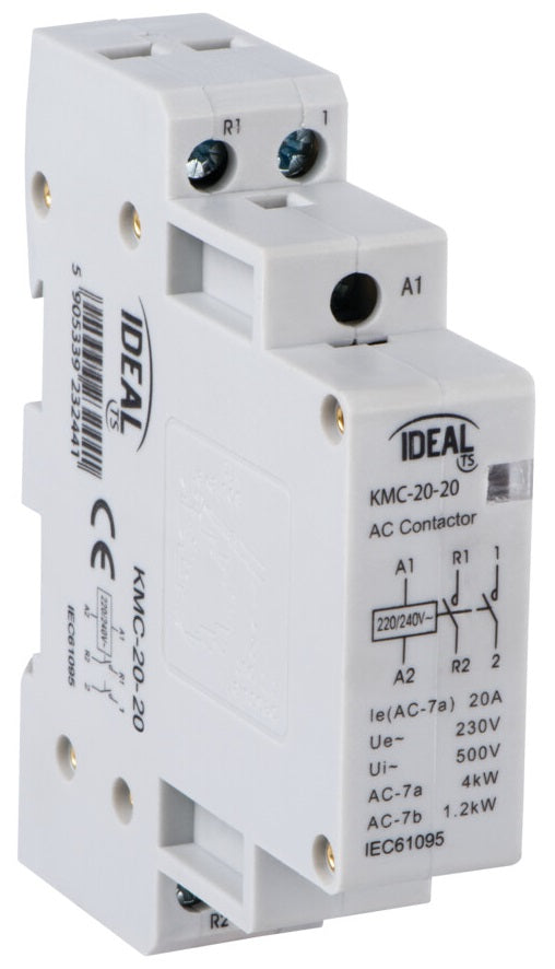 Contattore modulare 230VAC 7-20A 1.2-4kW KMC-20-20 5905339232403 23240  KA1092