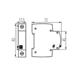 Distanziatore a modulo singolo per guida din KSGP-1 Kanlux 5905339233110 23311 KA1104
