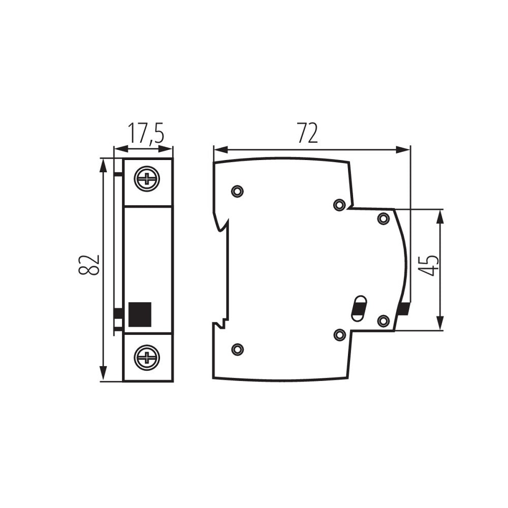 Distanziatore a modulo singolo per guida din KSGP-1 Kanlux 5905339233110 23311 KA1104
