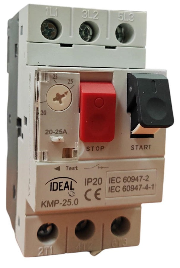Interruttore di protezione salvamotore KMP 400V 20-25A Kanlux  Ideal 5905339240736 24073 KA2023