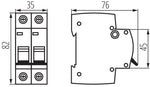 Interruttore magnetotermico 2P 10A Kanlux 5905339325846 32584 KMB6-C10/2 KA2132