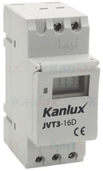Temporizzatore elettronico 24h per guide Din (TH35) JVT3 Kanlux 5905339187215 18721 KA2216