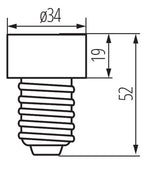 Adattatore per lampadine HLDR E27/GU10 Kanlux 5905339088505 8850 KA2282