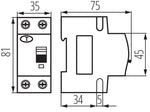 Interruttore magnetotermico differenziale 6kA 2P  5905339232205 23220  KRO6-2/B6/30 KA2298