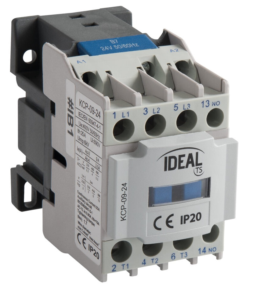 Contattore di Potenza KCP 24V AC 9A 3P + 1NO 5905339241016 24101 KA2300