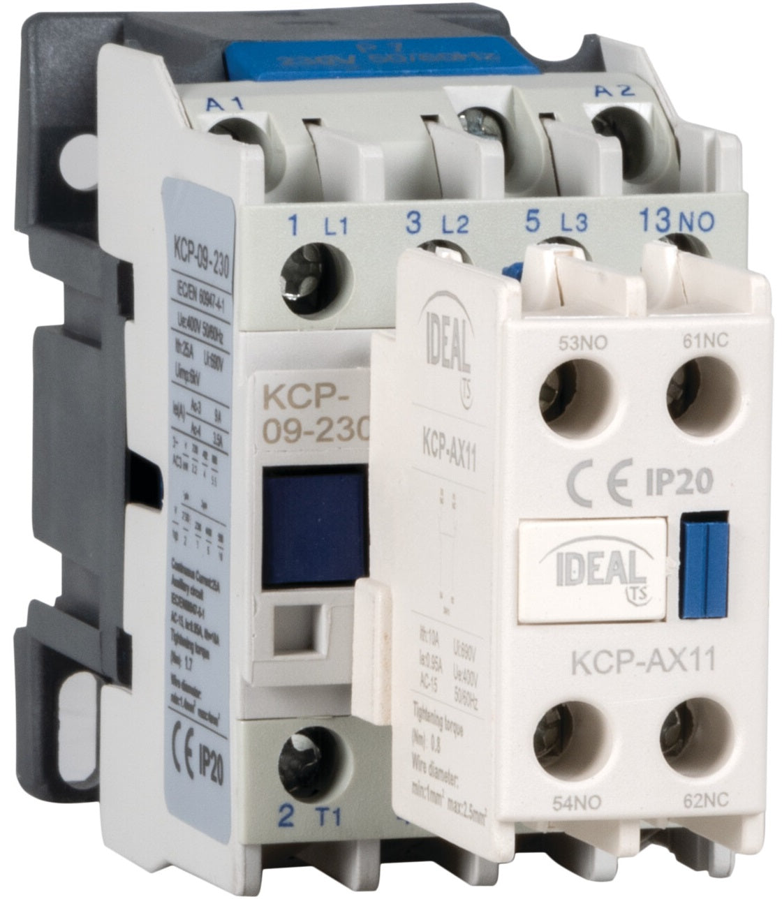 Blocco di contatti ausiliari per contattori di potenza KCP-AX – 2NO + 2NC 5905339241115 24111 KA2305