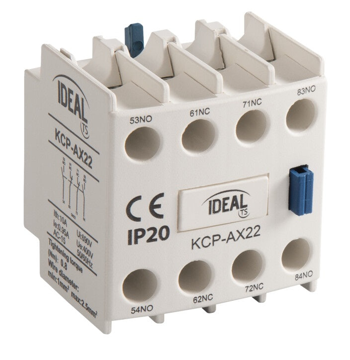 Blocco di contatti ausiliari per contattori di potenza KCP-AX – 2NO + 2NC 5905339241115 24111 KA2305
