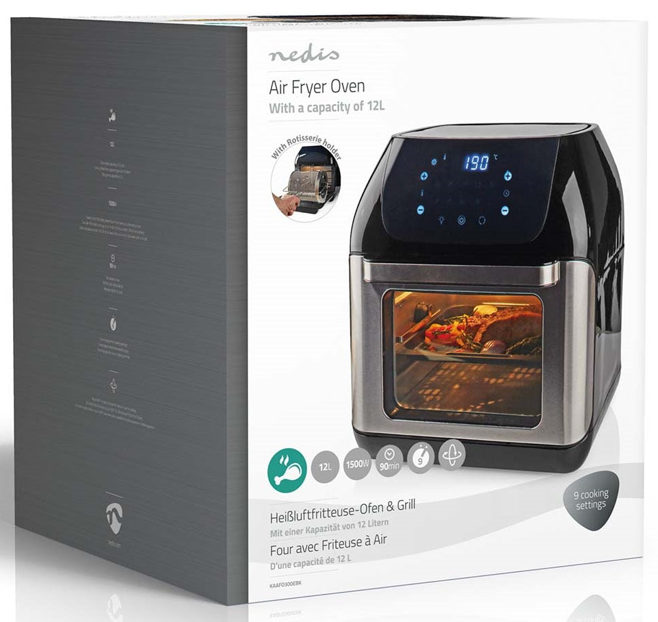 Friggitrice digitale ad aria calda multifunzione 9in1 1500W 12 litri  KAAFO300EBK 5412810404056 ND9533