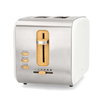 Toaster | Soft Touch Series | 2 Bread Slices | 2 Slots | Browning levels: 6 | Defrost feature | White