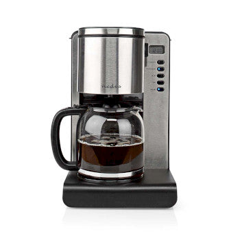 Coffee Maker | Filter Coffee | 1.5 l | 12 Cups | Keep warm feature | Switch on timer | LCD display | Clock function | Aluminum / Black