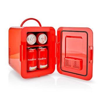 Portable Mini Fridge | 4 l | 12 V DC / 100 - 240 V AC | Red