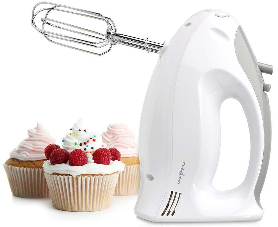 Frullatore 200W 5 velocità funzione turbo 2 Battitori/2 Dough Ganci