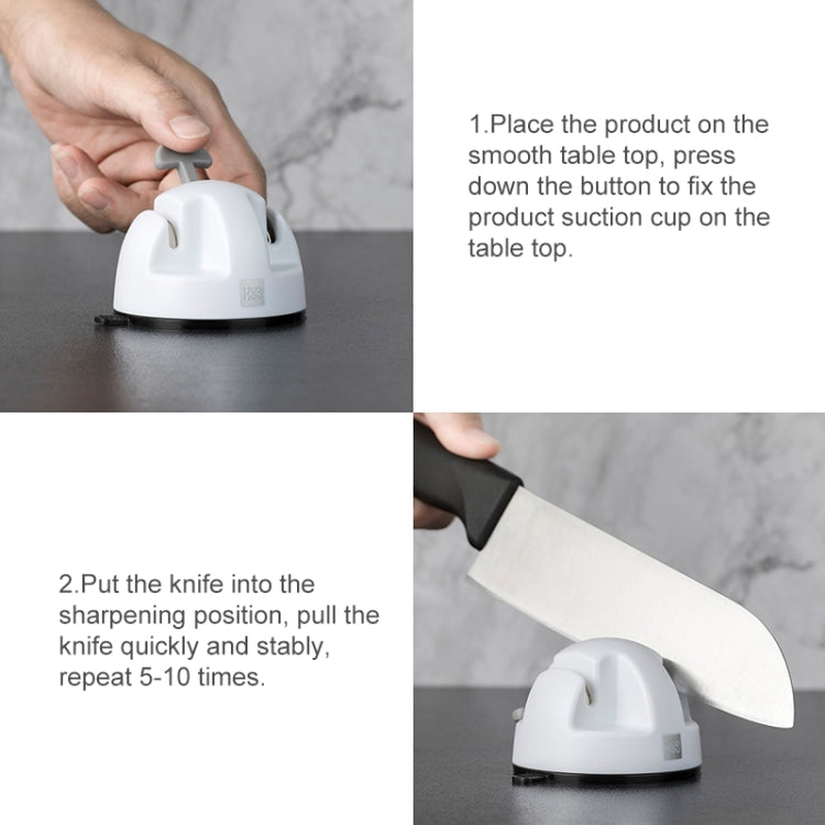 originale ξ Mysterious Products hu Ohou mini affilacoltelli da cucina a doppia ruota, Double Wheel Knife Sharpener