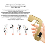 Strumento per pistola ad squirt per bottiglia di champagne in metallo avvolto in plastica, Plastic Wrapped Metal