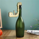 Strumento per pistola ad squirt per bottiglia di champagne in metallo avvolto in plastica, Plastic Wrapped Metal