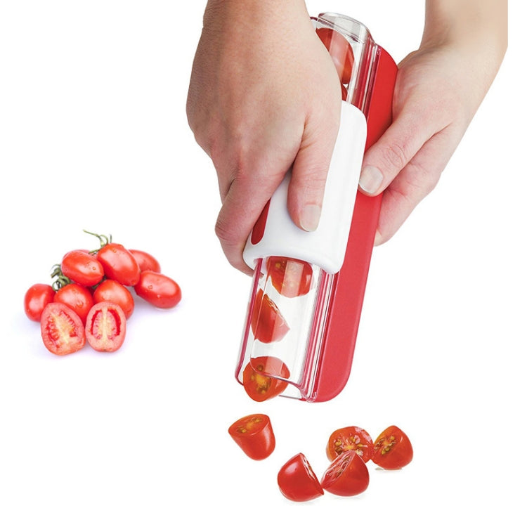 Gadget da cucina per affettare pomodori e ciliegie, Tomato Slicer