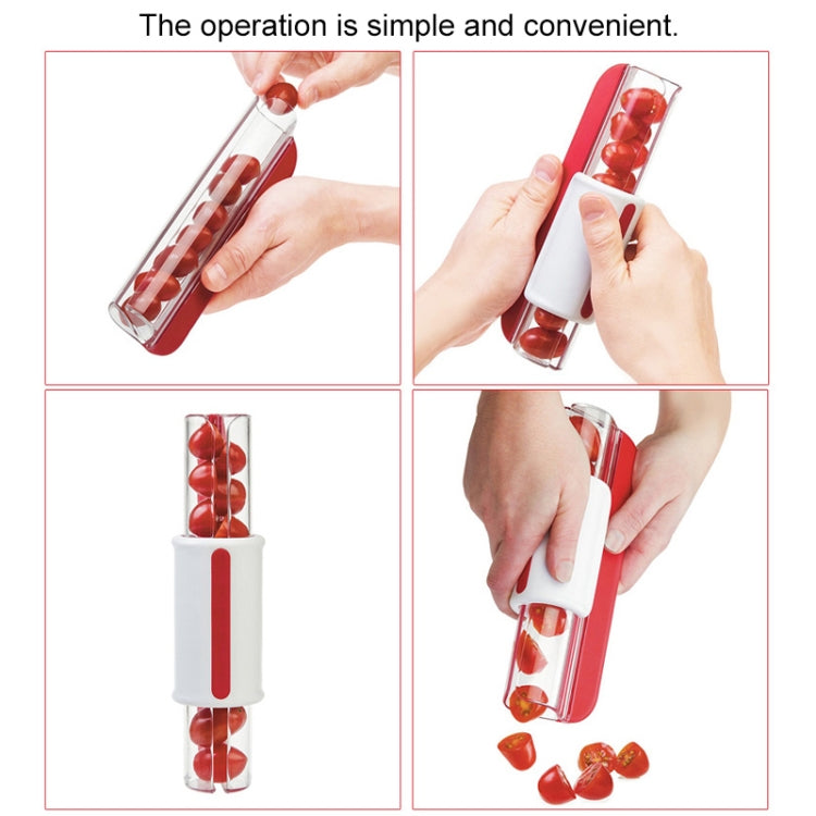 Gadget da cucina per affettare pomodori e ciliegie, Tomato Slicer