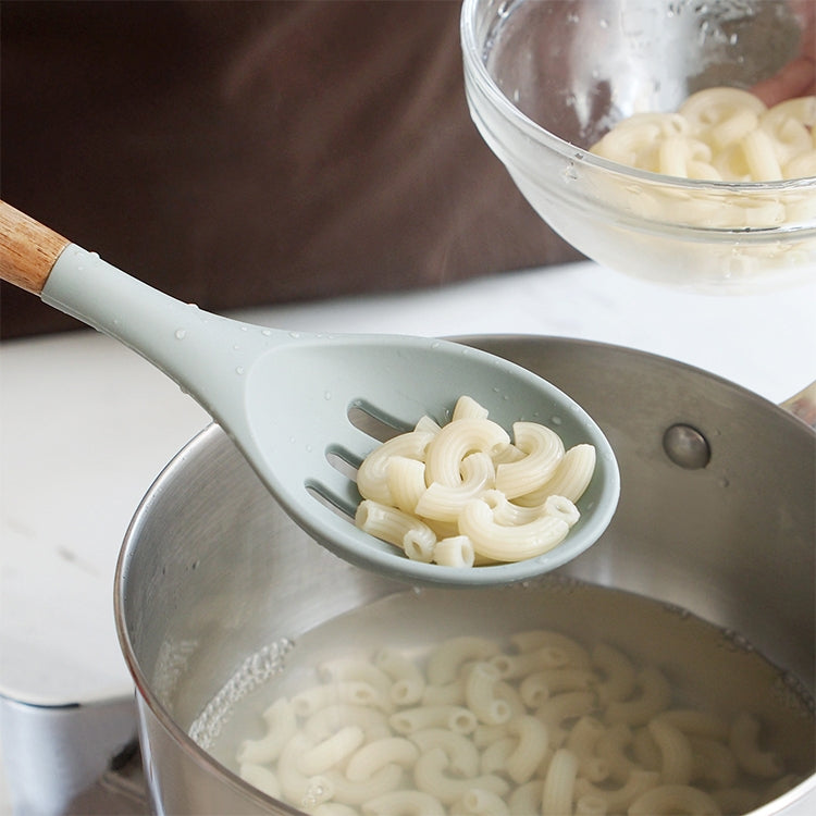 Set di posate da cucina resistenti al calore con manico in legno di silicone 13 in 1, utensili da cucina con contenitore grande, 13 in 1, with Large Container