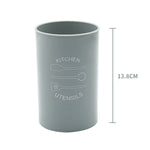 Set di posate da cucina resistenti al calore con manico in legno di silicone 13 in 1, utensili da cucina con piccolo contenitore, 13 in 1, with Small Container