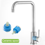 Il rubinetto girevole in acciaio inossidabile 304 lavelli il rubinetto dell'acqua calda e fredda, Cold And Hot Water Tap