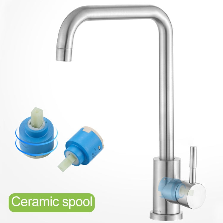 Il rubinetto girevole in acciaio inossidabile 304 lavelli il rubinetto dell'acqua calda e fredda, Cold And Hot Water Tap