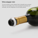 Set di tappi per la conservazione del vino rosso originale Xiaomi Youpin CircleJoy in acciaio inossidabile, stile: 4 tappi in una pompa, 4 Stoppers in One Pump