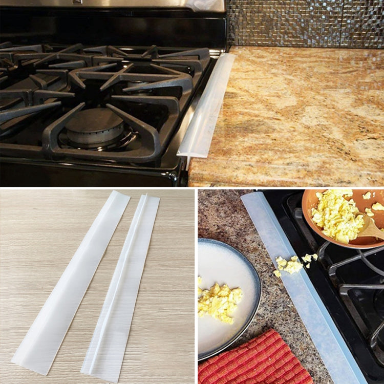 Striscia sigillante per cucina impermeabile antipolvere antivegetativa per stufa a gas da 21 pollici da 2 pezzi, 21 inches (White), 21 inches, 21 inches (Black)