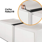 Striscia sigillante per cucina impermeabile antipolvere antivegetativa per stufa a gas da 25 pollici, 25 inches (White), 25 inches, 25 inches (Black)