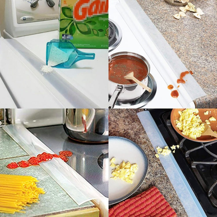 Striscia sigillante per cucina impermeabile antipolvere antivegetativa per stufa a gas da 25 pollici, 25 inches (White), 25 inches, 25 inches (Black)