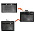 Borsa da forno per barbecue in rete antiaderente resistente al calore per barbecue, dimensioni: 24 x 14 cm (nero), 24 x 14cm (Black)