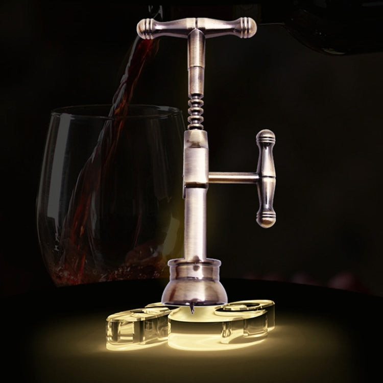 Apribottiglie per vino in lega di zinco con cavatappi a vite portatile multifunzione, confezione: scatola bianca, White Box