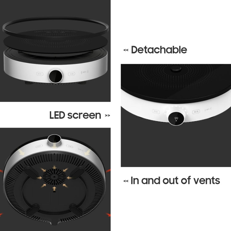 Fornello a induzione con schermo OLED originale Xiaomi Mijia 2100W 2 Controllo app connessione NFC, presa americana, Cooker 2 2100W