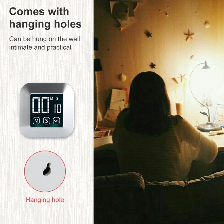 TS-83 Touch Timer Sveglia Cucina Alimenti LCD Schermo grande Conto alla rovescia Promemoria elettronico, TS-83