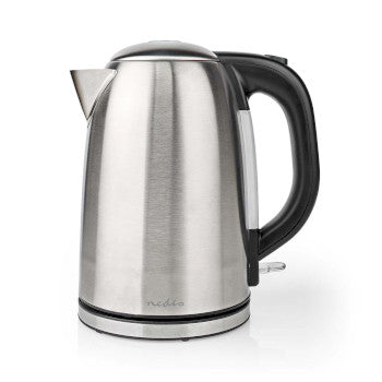 Electric Kettle | 1.7 l | Stainless Steel | Black / Silver | Rotatable 360 degrees | Concealed heating element | Strix® controller | Boil-dry protection